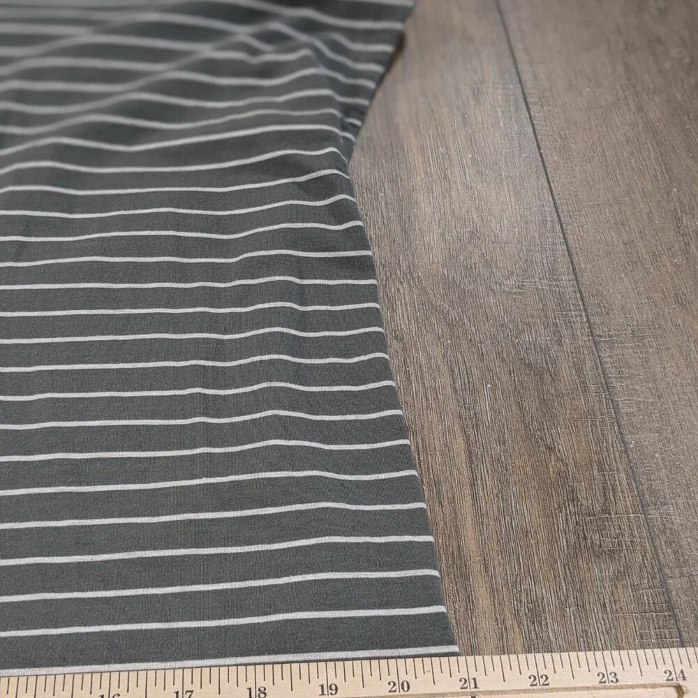 J. Jill Gray and White Striped Midi Dress - Picture 9 of 9